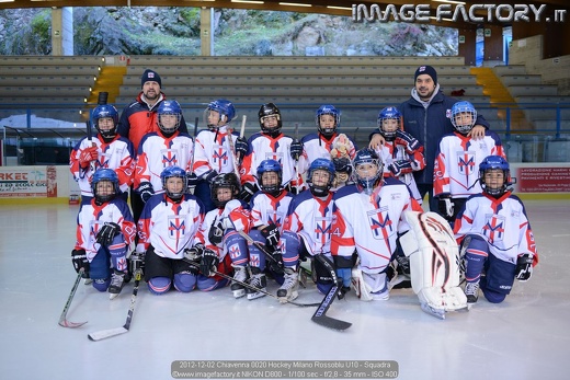 2012-12-02 Chiavenna 0020 Hockey Milano Rossoblu U10 - Squadra